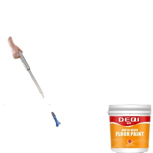 Peinture pour sols à base d'eau DEQI, respectueuse de l'environnement, revêtement imperméable à base de polyurée pour garage, sol de maison, sous-sol - Product Image 1