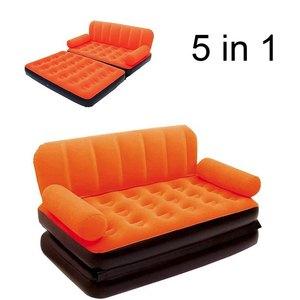 Canapé-lit gonflable 5-en-1 multifonctionnel pliable convertible double pour la maison, les invités, le camping en extérieur - Product Image 2