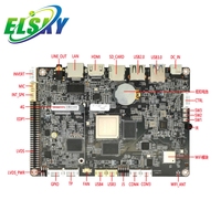 ELSKY Fanless EK9900 4/32G Android Placa base con CPU Rockchip RK3399 2,0 4K Pantalla 2COM RS232 brazo placa base