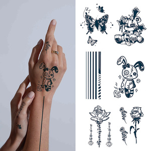 Nouveau design 2025 – Autocollant de tatouage semi-permanent à l'encre de jus, imperméable et résistant à la transpiration, longue durée (2 semaines), vente en gros et personnalisation - Product Image 1