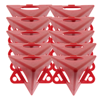 Lot de 10 supports triangulaires en plastique pour peinture, mini-stand en forme de cône, support pyramidal, socle de peinture pour menuisier et peintre