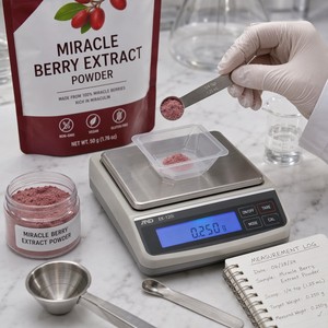 Poudre de Baies Miraculeuses Lyophilisées Naturelles LP-28, Riche en Miraculine, Extrait Pur de <span class=keywords><strong>Fruit</strong></span> Miraculeux, Poudre Modifiante du Goût - Product Image 6