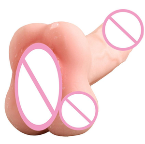 Godet de masturbation unisexe en caoutchouc souple, modèle inversé, avec simulation de pénis et de fesses, pour masturbation masculine et féminine, et pour la masturbation bisexe - Product Image 3