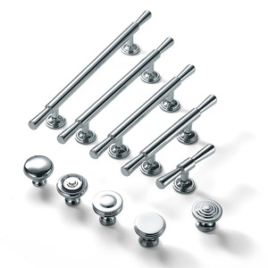 JAYHOO Cabinet <b>Door</b> <b>Handles</b> Brass Bright Chrome Bar Shape European Style Wardrobe Drawer <b>Pulls</b> Durable - Product Image 5