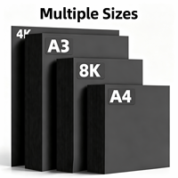 Papier cartonné noir A4/A3 4K/8K 250g épais, fait main, recyclable, pour usage professionnel et commercial