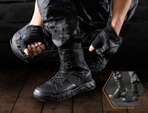 Bottes de patrouille légères en EVA avec semelle extérieure en caoutchouc, confort et traction durables, vente chaude, noires - Product Image 4