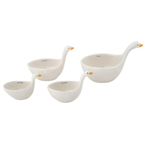 Phụ Kiện Nhà Bếp Vịt Ngỗng Cổ Điển Dễ Thương Hoài Cổ Cốc Và Thìa Đo Bánh Bằng Gốm - Product Image 4