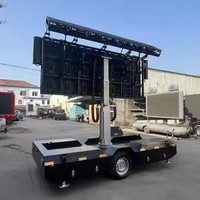 Elevador Hidráulico de 15 m² para Señalización Digital LED y Pantallas, Pantalla LED P3.91 para Exteriores, Remolque con Pantalla LED Móvil