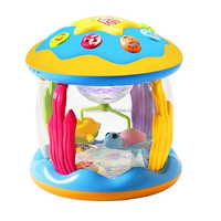 Projecteur musical éducatif pour bébé préscolaire jouets d'apprentissage pour bébé jouets tambour lumineux rotatif pour bébés cadeaux