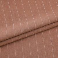 Tissu rayé en rayonne et lin 1,8 cm, 80 % rayonne, 15 % lin, 210 g/m², 140 cm, toucher frais, pour la mode estivale