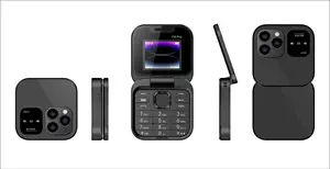 I16 Pro Dual Sim Niet-Smartphone I16 Klaptelefoon Knop Ouderen 2G Mobiele Telefoon F15 Mini Flip Mobiele Telefoon