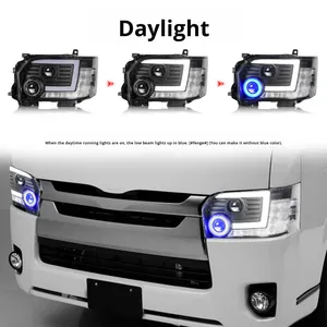 05-18 for Hiace Cool Red <b>LED</b> <b>Headlights</b> Dual-Light Lens Assembly New Condition 6000k Color Temperature Car Lights New <b>LED</b> Headli - Product Image 4