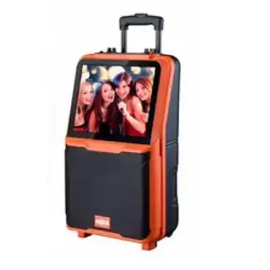 Guangzhou prezzo di fabbrica fornitura 10 pollici super bass mobile trolley altoparlante esterno altoparlante dvd con schermo LCD da 15 pollici