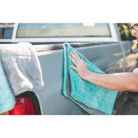 Serviette de séchage en microfibre torsadée rose pour voiture, 24 x 36 pouces, 1200 GSM