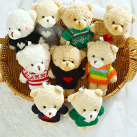 Porte-clés Ours en Peluche, Pendentif Animal en Peluche, Mini Ours Mignon, Jouet Doux, Breloque de Sac, Vente en Gros, Cadeau Personnalisé