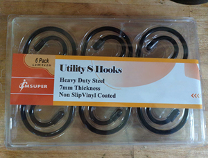 MSUPER, paquete de 6 ganchos en S de acero de alta presión, hebilla de seguridad resistente, forma de S de 5 pulgadas para colgar utensilios de cocina - Product Image 6