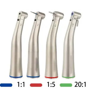 Dental Handpiece 1:5 Contra Angle Increase High Speed Handpiece Low Speed Teeth Dril With Fiber Optic