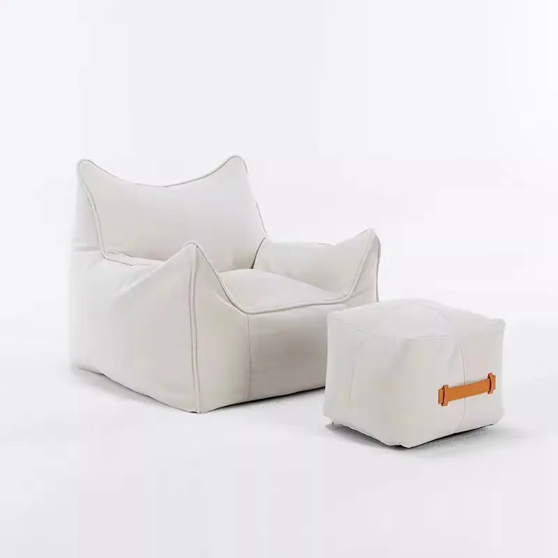 Yüksek kaliteli modern mobilya tembel kanepe şezlong moda oturma odası sandalye fasulye torbası ile osmanlı