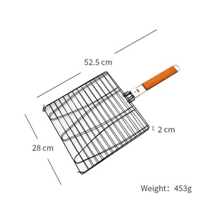 <span class=keywords><strong>Pince</strong></span> de filet de gril de <span class=keywords><strong>barbecue</strong></span> en acier inoxydable avec poignée en bois <span class=keywords><strong>pince</strong></span> de filet de gril retournée <span class=keywords><strong>pince</strong></span> pliante en maille - Product Image 5