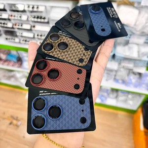 Protection d'écran arrière en fibre de carbone et métal pour appareil photo, nouvelle collection 2026, pour Apple iPhone 17 Pro Max, 17 Pro, 17 Air – Vente Flash - Product Image 1