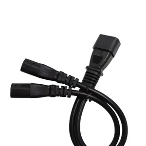 Pinzi public one out two Pinzi tail AC extension cable 0.75 square HO5VV-F VDE C14-C13 power cable