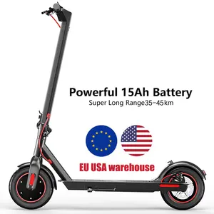 最大成人电动滑板车36V 500W可折叠智能电动滑板车50千米距离10英寸胖轮胎滑板美国欧盟库存