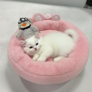 Universal klasik padat modis tempat tidur kucing gua dengan dilepas dicuci tikar kandang untuk kucing & anak anjing - Product Image 1