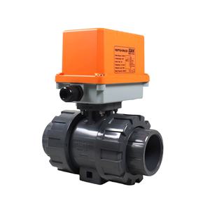 Vanne à boisseau sphérique motorisée EDAK en UPVC pour raccords de plomberie domestique, raccords de réservoir d'eau, vanne d'irrigation d'eau anti-fuite OEM - Product Image 1