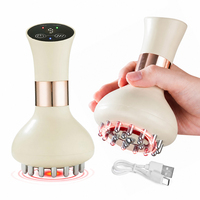 Brosse de massage thermique portative à lumière rouge pour la thérapie des méridiens, grattoir corporel Guasha pour le massage musculaire et des méridiens, relaxation