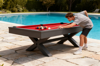 Table de billard en ardoise en bois massif de haute qualité, 7, 8 ou 9 pieds, style rustique personnalisé, multifonctionnelle, qualité tournoi, pour la maison