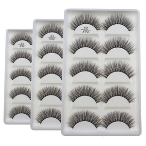 Faux <span class=keywords><strong>cils</strong></span> végétaliens mats de marque privée <span class=keywords><strong>5d</strong></span> 3d moelleux faux <span class=keywords><strong>cils</strong></span> de vison vendeur série V 5 paires ensemble de <span class=keywords><strong>cils</strong></span> en bande complète en gros - Product Image 2