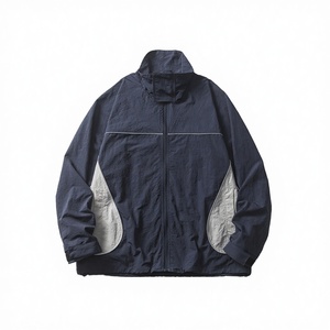 Chaquetas Deportivas de Primavera para Hombre, Casuales, al por Mayor, con Cierre Completo, Diseño Colorblock, de Nailon Ecológico, Impermeables y Resistentes al Viento - Product Image 4