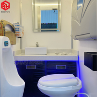 Toilettes mobiles robustes et remorque de toilettes portables durables avec des fonctionnalités avancées pour les chantiers de construction