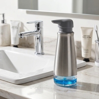CF acier inoxydable verre manuel hôtel cuisine 355 ML plat main mousse liquide savon distributeur bouteille luxe Style moderne