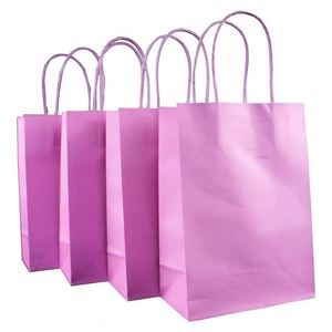 <b>Small</b> <b>Gift</b> Paper Bag with Handle Kraft for Birthday Party Favor in Bulk for Present Shopping Wedding Takeaway Food Paper Bag - Product Image 1