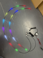 Luz de Techo LED 2 en 1 de Color Neón, Luz Ambiental para Techo Panorámico de Auto, Tira de Luz RGB