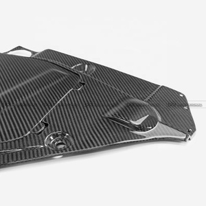 Kit de luxe pour l'intérieur du véhicule, en carbone sec, comprenant un ensemble de couvercles de compartiment moteur, de frein et de batterie OEM pour R35 GTR 2009-2020, 2 pièces - Product Image 3