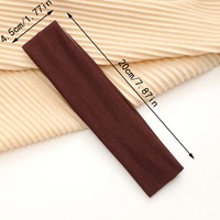 Ikat Rambut Yoga Olahraga Kain Penyerap Keringat Elastisitas Tinggi Warna Polos Sporty Uniseks (20X4.5Cm) Logo YiLove