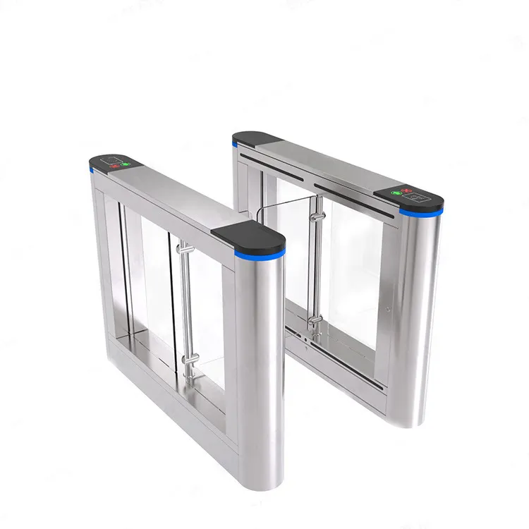 Waist high security rfid access control automatic gym turnstile swing speed gate barrier