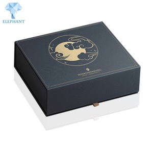 Custom Logo Luxury Matte Black Large Tea Flip Top Shipping Magnetic Box Packaging - Product Image 3