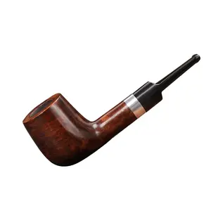 Erliao portable briar smoking pipe small wooden smoking pipe for sale high quality briar smoking wooden pipe