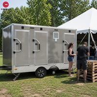 Cogsun Remorque de toilettes publique durable pour événements extérieurs, homologuée DOT