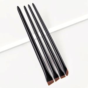 Ulikeke Wholesale High Quality Professional 4 Piece Make up Brush Long Wood Handle Best Eye <b>Foundation</b> Makeup Brush Set - Product Image 1