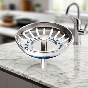 YIDA Bouchon d'évier de cuisine Crépine de vidange et bouchon SS Filtre d'évier de cuisine Tamis panier Crépine avec <span class=keywords><strong>queue</strong></span> - Product Image 4