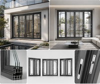 Ventanas Corredizas de Doble Acristalamiento de Diseño Moderno para Casas y Villas, Apertura Horizontal, Ventana de PVC con Malla Antimosquitos