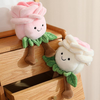 Peluche végétale personnalisable de haute qualité, jouet en peluche doux, animaux en peluche mignons, oreiller en peluche rose, poupée, cadeaux d'anniversaire pour enfants, décoration intérieure