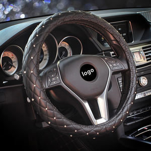 <span class=keywords><strong>Funda</strong></span> <span class=keywords><strong>de</strong></span> <span class=keywords><strong>cuero</strong></span> PU <span class=keywords><strong>para</strong></span> <span class=keywords><strong>volante</strong></span> <span class=keywords><strong>de</strong></span> <span class=keywords><strong>coche</strong></span>, protector antideslizante, ostentoso, Universal, 15 pulgadas, gran oferta - Product Image 2