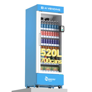Distributeur automatique commercial personnalisé 24h/24, alimenté par l'IA, à accès libre, équipé de caméras intelligentes pour la vente de snacks et de boissons, avec paiement par pièces. - Product Image 2