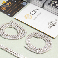 Offre Spéciale à bijoux Goldleaf Bijoux fins Style Hip Hop D Couleur VVS Moissanite Divers 2mm Tennis Bracelet Avec Argent 925