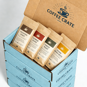 Coffee Sachets Packaging for Online Brands Corrugated Mailer <b>Box</b> E Flute Foldable Mailer <b>Box</b> Custom Packaging - Product Image 3